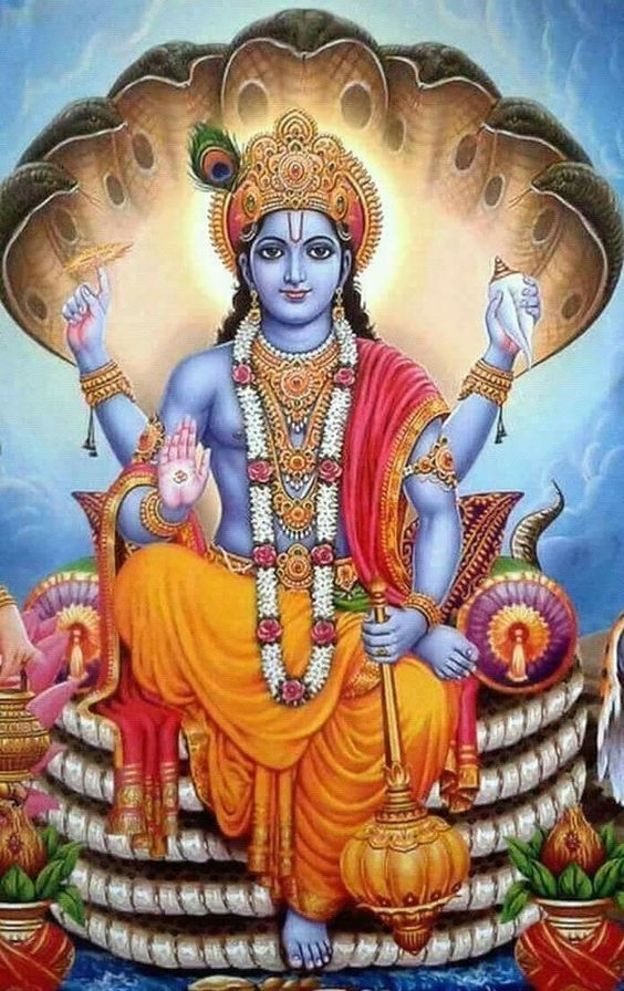 Bhagwan Vishnu On Sheshnag Hari Vishnu Ji