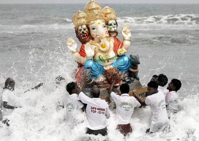 Ganapati Photos on Visarjan