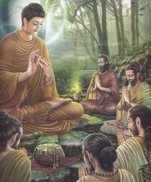 Lord Buddha Giving Updesh Images