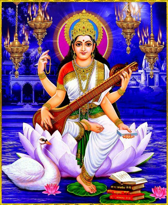 Saraswati Mata, goddess saraswati HD wallpaper | Pxfuel