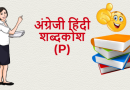 अंग्रेजी हिंदी शब्दकोश (P) – English Hindi dictionary Start With P